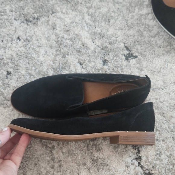 Franco Sarto Jeena Classic Black Suede Loafers, Size 9 - Picture 7 of 9